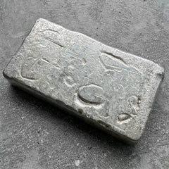 10 oz Engelhard .999 Silver Poured bar 5 digit ’41’ Serial – Nice Pour Lines