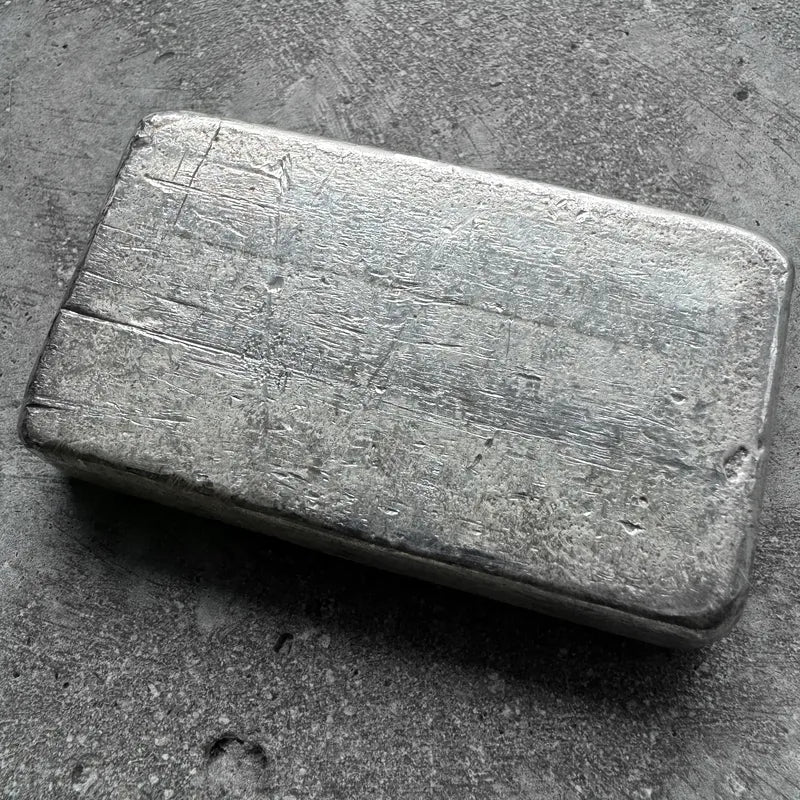 10 oz Engelhard .999 Silver Poured bar 5 digit Serial - Attractive condition