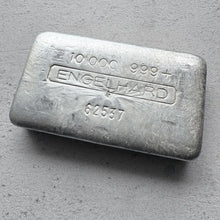 Load image into Gallery viewer, 10 oz Engelhard .999 Silver Poured bar - 5 digit serial number
