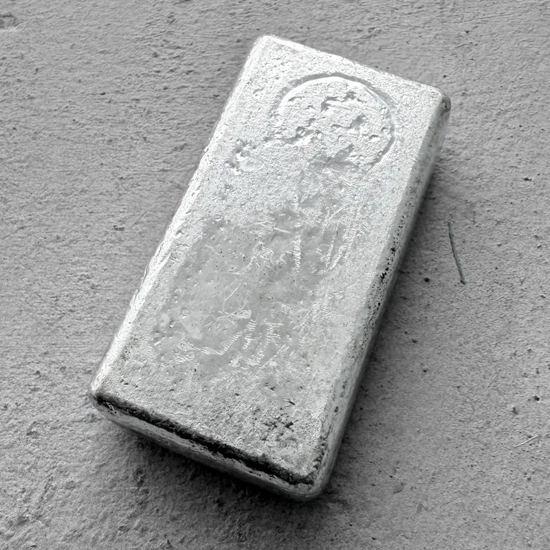 10 oz Johnson Matthey .999 Silver Poured bar - Error Placement stamp