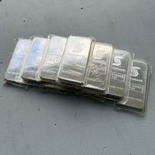 Load image into Gallery viewer, 10 x Johnson Matthey 10 oz .999 Silver bar Scotia Bank Scotiabank
