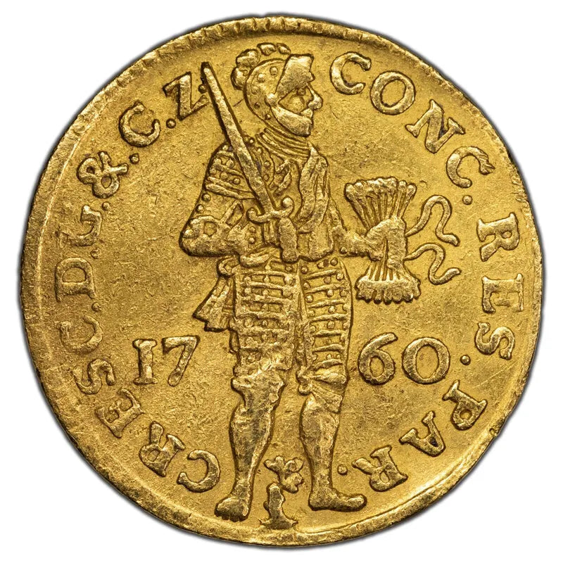 1760 Netherlands 1 Ducat Gold Coin