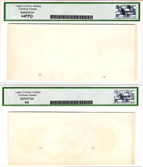 1866 $5 Province of Nova Scotia including Face + Back Proofs
