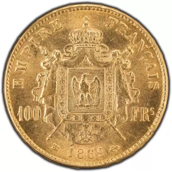 1869 France 100 Francs Gold Coin - Stunning Coin!