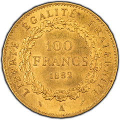 1882 France 100 Francs Gold Coin - Stunning Condition!