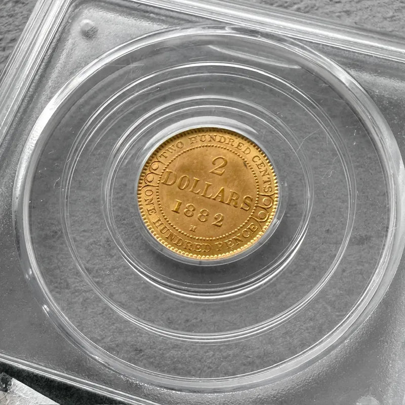 1882 H Canada $2 Gold Coin 2 Dollar PCGS MS 63