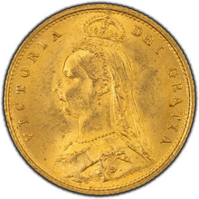 Load image into Gallery viewer, 1887 Great Britain 1/2 Half Sovereign Gold Coin - Stunning Condition!
