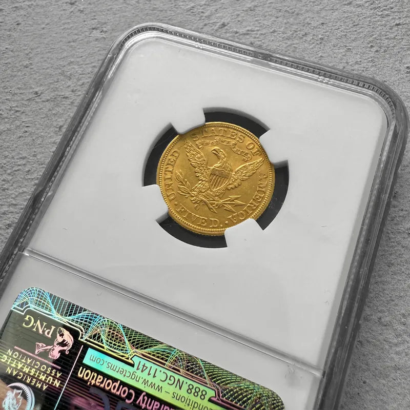 1893 O United States $5 Half Eagle Gold Coin NGC MS 61 - Scarce Orleans Mint