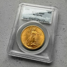 Load image into Gallery viewer, 1908 No Motto United States $20 Double Eagle Gold Coin - PCGS MS 65 Gem
