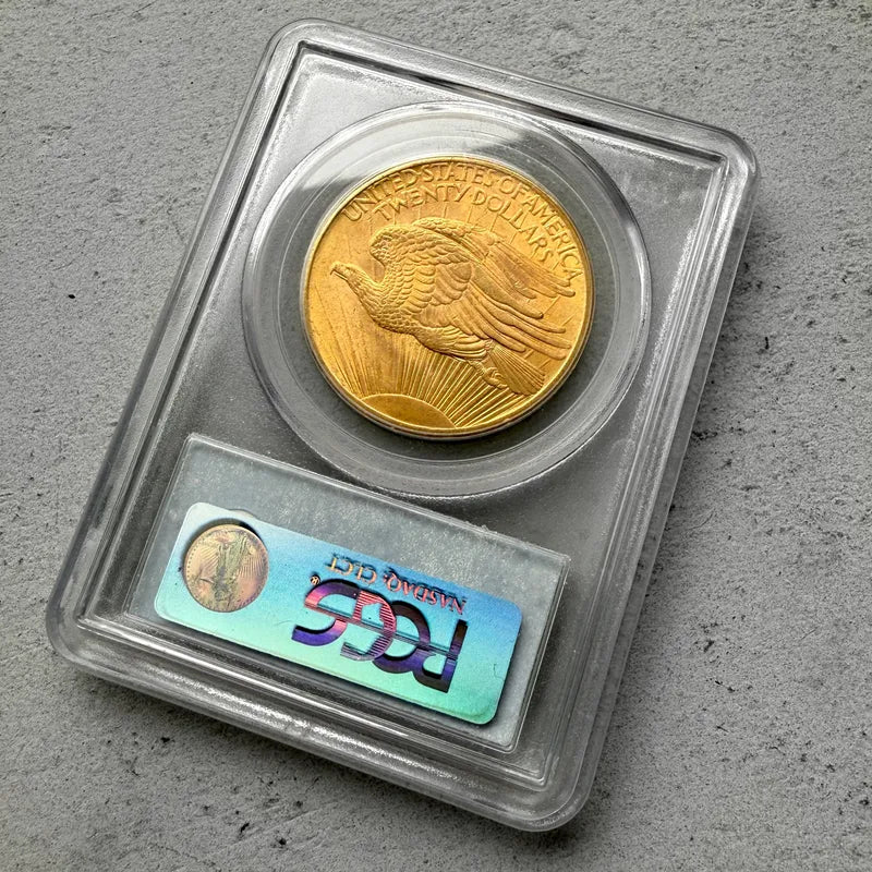 1908 No Motto United States $20 Double Eagle Gold Coin - PCGS MS 65 Gem