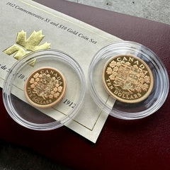 1912 - 2002 Canada Gold $5 and $10 Commemorative Coin Set