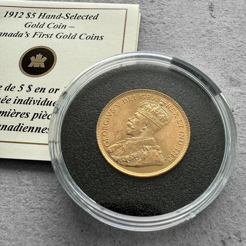 1912 Canada $5 Dollar Gold Coin