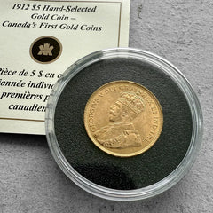 1912 Canada $5 Dollar Gold Coin