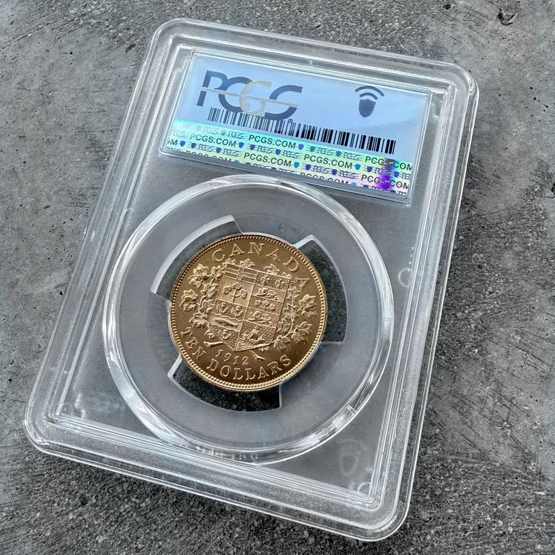 1912 Canada $10 Gold Coin - PCGS Canadian Gold Reserve - Gem MS 63