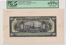 Load image into Gallery viewer, 1913 $10 The Royal Bank Of Canada PROOF PCGS 65 PPQ - Battleship
