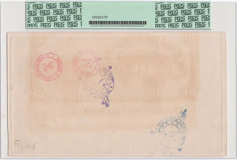 1913 $10 The Royal Bank Of Canada PROOF PCGS 65 PPQ - Battleship