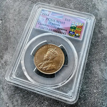 Load image into Gallery viewer, 1914 Canada $10 Gold Coin - PCGS Canadian Gold Reserve - Gem MS 65
