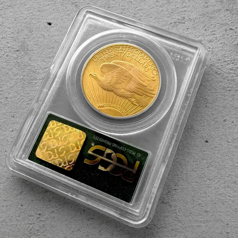 1928 United States $20 Double Eagle Gold St. Gaudens PCGS Green Label MS 66 Gem