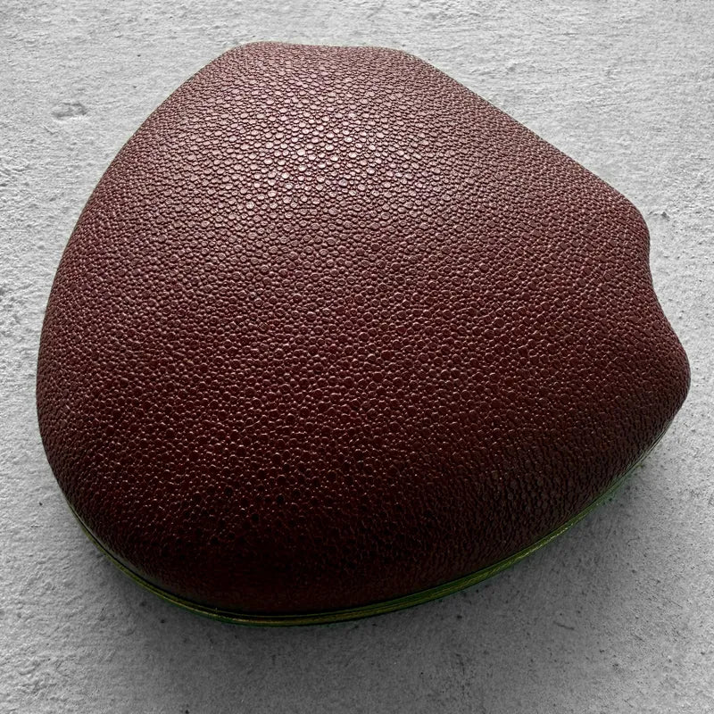 1930s Rolex Red Velvet Clamshell Watch Box - Original Papers