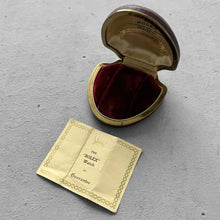 Load image into Gallery viewer, 1930s Rolex Red Velvet Clamshell Watch Box - Original Papers
