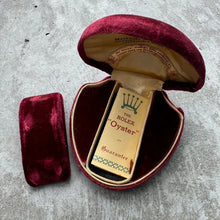 Load image into Gallery viewer, 1930s-rolex-red-velvet-clamshell-watch-box-original-papers-receipt/
