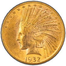 Load image into Gallery viewer, 1932 United States $10 Eagle Gold Coin
