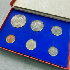 1937 Specimen 6 coin Set Canada - Rainbow Toning!