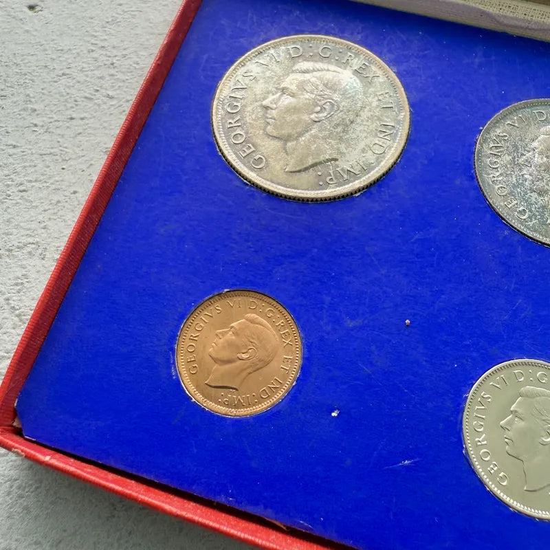 1937 Specimen 6 coin Set Canada - Rainbow Toning!