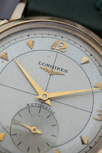 Load image into Gallery viewer, 1950s Longines Mens 14k Yellow Gold Automatic Calibre 22A - Fancy Lugs
