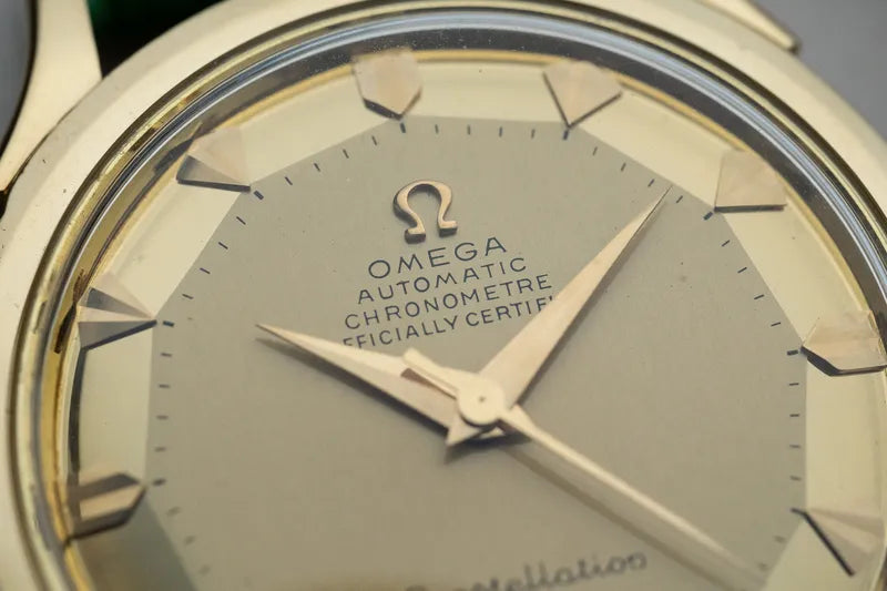 1952 Omega 18k Solid Gold Constellation Pie Pan 2699 De Luxe