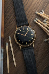 1953 Rolex Precision 18K Gold 3745 - Glossy Black dial