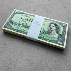 1954 Bundle $ 1Canada 100 Consecutive Sequential notes