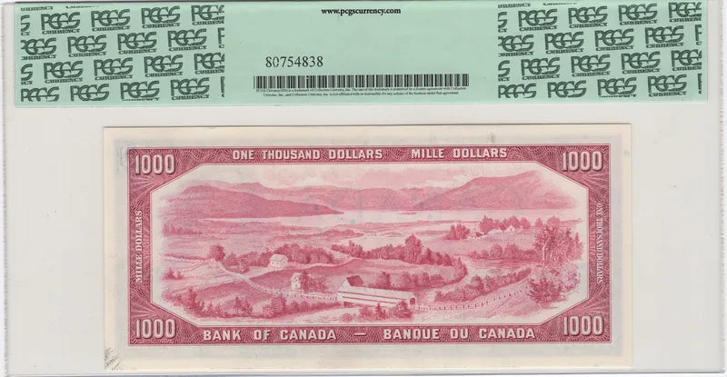 1954 $1000 Bank of Canada - PCGS Gem 65