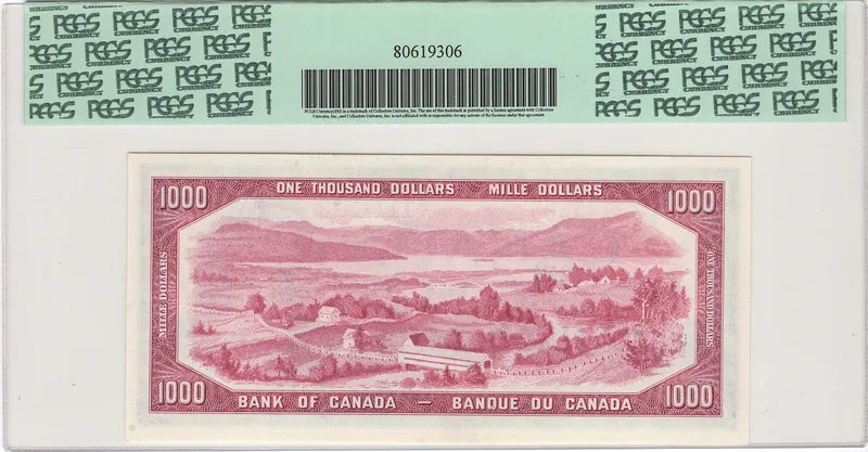 1954 $1000 Bank of Canada - PCGS Gem 65