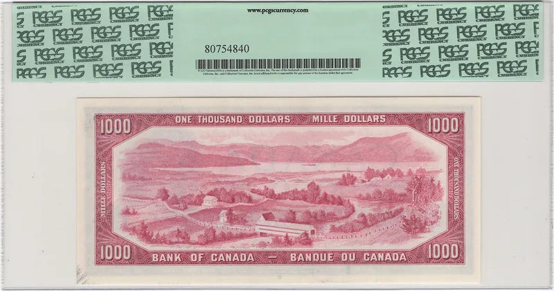 1954 $1000 Bank of Canada - PCGS Gem 66