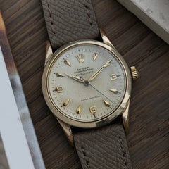 1958 Rolex Oyster Perpetual 5506 - Tropical Patina Honey Comb Explorer Dial