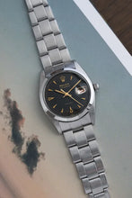 Load image into Gallery viewer, 1959 Rolex - Serviced Roulette Date Honey Comb Black Dial + Gold Markers / Hands

