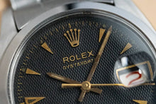 Load image into Gallery viewer, 1959 Rolex - Serviced Roulette Date Honey Comb Black Dial + Gold Markers / Hands
