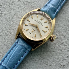 1960 Rolex Oyster Perpetual Solid 18k Gold 6504