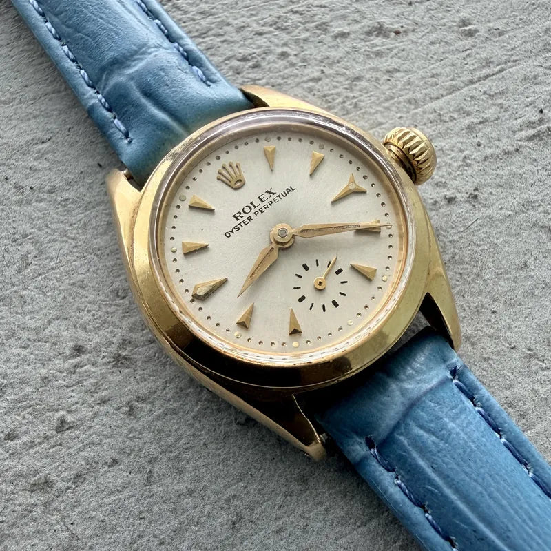 1960 Rolex Oyster Perpetual Solid 18k Gold 6504