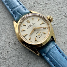 Load image into Gallery viewer, 1960 Rolex Oyster Perpetual Solid 18k Gold 6504

