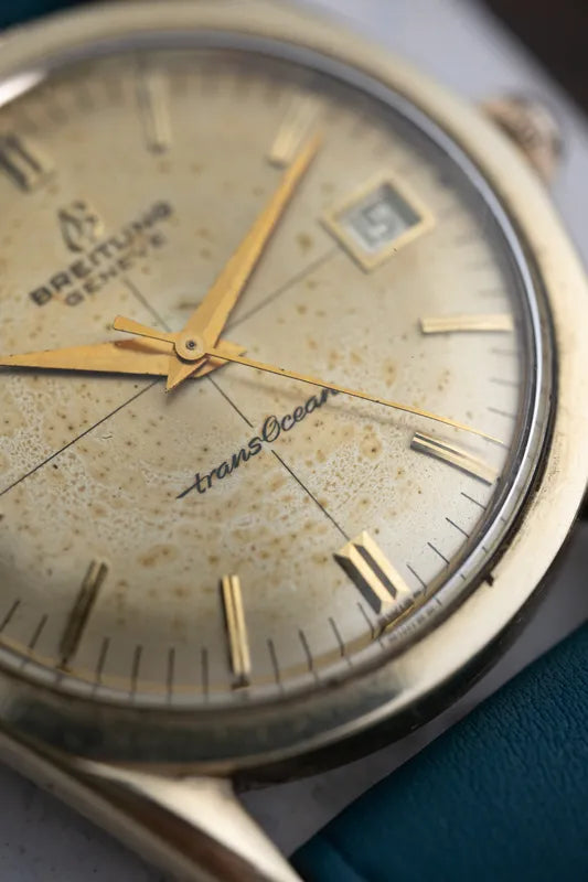 1960s Breitling Transocean Gold Plated Stainless Steel B126