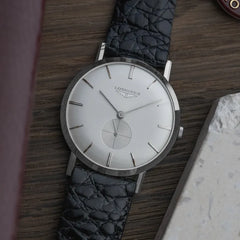 1960s Unworn Longines 14k white Gold - Box - New Old Stock Condition!