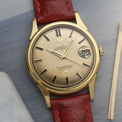 1962 Omega 18k Solid Gold Constellation Calendar date 14393/94 SC4