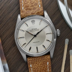 1962 Rolex 5500 Two Tone dial - Tropical Patina Explorer Dial