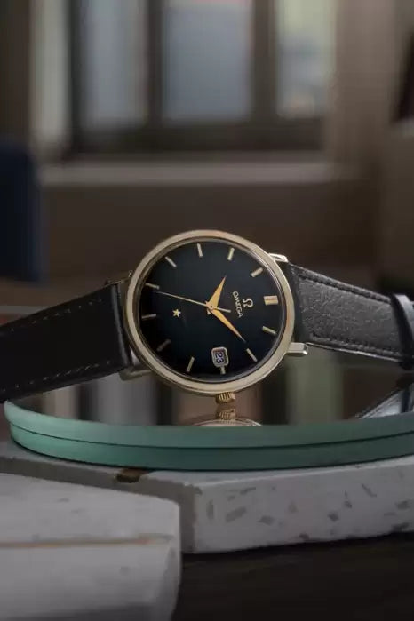 1963 Omega Seamaster Constellation 168004 Gold Capped 561 - Striking Black Dial