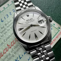 1963 Rolex Explorer Date – Box and Papers- White Explorer Dial