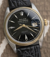Load image into Gallery viewer, 1963 Rolex Two Tone Explorer Date  5701 - Gorgeous Black dial

