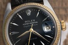 Load image into Gallery viewer, 1963 Rolex Two Tone Explorer Date  5701 - Gorgeous Black dial
