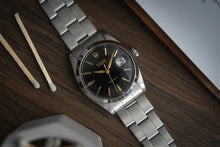 Load image into Gallery viewer, 1965 Rolex Oysterdate Stainless Steel - Stunning Glossy Gilt black dial
